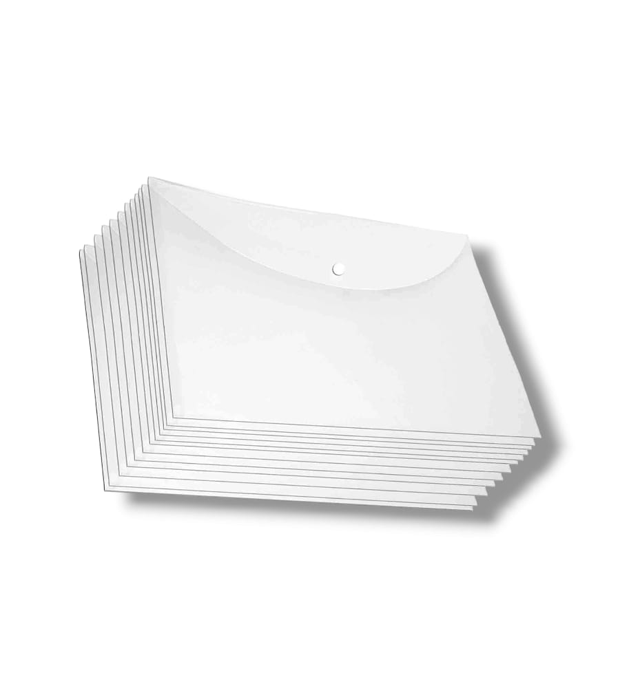 Transparent Plastic A3 Size Document File Organizer |My Clear Bag & All Stationary Tools Storage Case (1Pcs - A3 Size Folder)